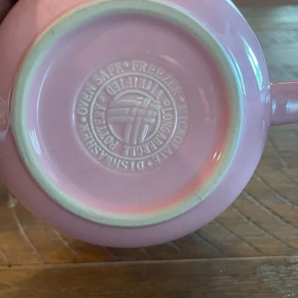 Longaberger Pottery Woven Traditions Pink Measuring Cup
Batter Bowl 3 Cup 24 oz - Picture 4 of 4